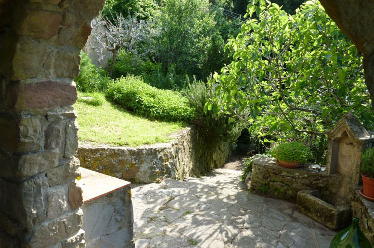 Walkway with Fountain